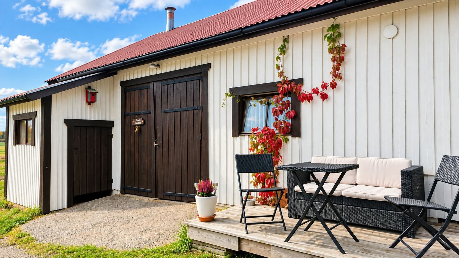 Ingång till stallet på Stallro